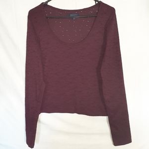 Maroon Long Sleeve Shirt